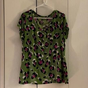 Worthington Short Sleeve Blouse